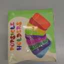 27 Pieces in 9 Colors Reusable Popsicle Holders Popsicle Bags Freezer Ice Pop Sleeves Anti freezing Ice Pop Holders