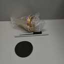 VIJIV 19" Gold Luxury Flower Vase for Wedding Centerpieces - Crystal-Embedded Tall Geometric Metal Vase for Feather, Rust-Resistant Table Decor for Gatsby Party/Reception/Hotel Floral Arrangements