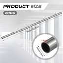 Hicarer 2 Pcs 3/4" Od 304 Stainless Steel Tubing 36 Inch Length Thickened Pipe Wall & Weldable Tubing 16 Gauge Round Metal Tube Industrial for Home Furnishing, Machinery