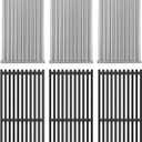 Emitter Plate & Grill Grate for Charbroil Commercial 3 Burner Gas Grill Parts 463242516 463242515 463367016 466242615 466242516 466242616 463346017, Parts for Charbroil Tru Infrared G466-0025-W1 Grill (17 1/8"L8 1/8"W + 17"L7 5/8"W), 3 Pack