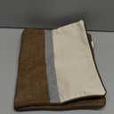 Yangest Patchwork Pillow Cover 12x20 Inch Luxury Cotton and Linen Cushion Cover Rectangle Pillowcover for Couch Bedroom Living Room,Brown