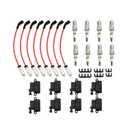 Nakkaa 8 Pack UF271 Ignition Coils Double Iridium Spark Plugs & Wires Compatible with Silverado/Sierra 1500 2500 3500 Compatible with Yukon XL 1500 2500 1999-2007 4.8L 5.3L 6.0L 19299585