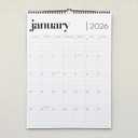 2 x Wall Calendar 2026, 12 Months, 17" x 12" Large Wall Calendar with Hanger, Thick Paper and Spiral Binding. Minimalist Design, Business Style.