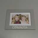 Juvale 4x6 & 5x7 Cousins Picture Frame - Cousins Photo Frame - (9x0.5x7.1 In, Gray)