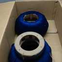 Bow Tie Hourglass Ottoman with Gold Trim, Small Accent Foot Stool, Modern Ottoman for Living Room, Bedroom or Balcony(Blue)