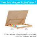 MEEDEN Extra Large(20"x 30") Wooden Tabletop Easel for Painting, 5-Position Adjustable Drawing & Sketching Board, Portable Beechwood Desktop Art Easel Stand for Adults, Artists, Beginners & Student, Extra Large30 L * 20w