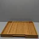 Totally Bamboo Expandable 5-Compartment Drawer Organizer, Expands from 13 to 22" Wide