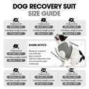 BRKURLEG Chest Recovery Suit for Dogs, Dog Chest Wound Cover, Breathable & Soft Pet Surgery Recovery Suit, Anti-Licking Wound Vest, Not for Spay/Neuter Surgeries, Pet Cone Alternative, Grey XL
