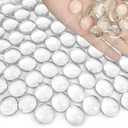 Flat Marbles Glass Gems Pebbles Gemstone Vase Fillers Beads for Vases Flat Gems Aquarium Floral Stones Decorative,Craft Mosaics,Garden Plants,Table Scatter Decor,DIY Ornaments,Transparent,2 LB