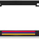 Metal License Plate Frame Armenia Armenian Flag Country Car Accessories Black 2 Holes