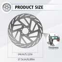 Hydraulic Brake Rotor For Ridstar Q20/Q20 Pro/H20pro/H26pro, Fits Front Rear Disc Brake Disc Set Hydraulic Brake Rotor For Ridstar Q20 Part