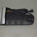 Belkin Power Strip, Belkin Surge Protector - 12 AC Multiple Outlets (4,000 Joules) - 8 ft Long Flat Plug Heavy Duty Extension Cord for Home, Office, Travel, Computer Desktop, Laptop & Phone Charging Brick