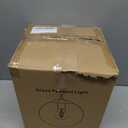 JAGORI Glass Pendant Light,Mid Century Modern Light Fixture,Hanging Lights for Kitchen Island,Bathroom, Bedroom,Hallway Foyer (Bright Gold, 6 in)