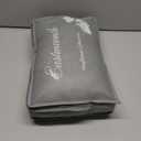 Goose Feathers Down Pillows for Sleeping, Hotel Collection Bed Pillow with Grey Piping Standard Size (20X26IN) 1 Pack (White)