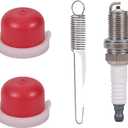 2 Pcs 595660 Air Cleaner Cover & 2 Pcs 799579 Air Filter for 590581 Most 450E 550E 550Ex 08P502 08P602 09P602 09P702 Series Lawn Mower Engines with 698719 Spring Kit