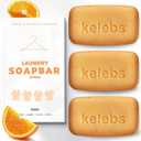 Laundry Soap Bar - Hypoallergenic and Organic Citrus Formula for Sensitive Skin - Stain Remover for Delicate Clothes, Underwear, Collar - 3 Bars (11.5 Ounce (Pack of 1))