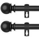 Curtain Rods for Windows 66 to 120” - 5/ 8'' Metal Heavy Duty Curtain Rods Set with Brackets - Adjustable Curtain Rod Black for Livingroom, Outdoor Patio, Bedroom(5.5-10 Feet)

ASIN: B0CGN1TS6T PRODUCT GROUP: Home 
