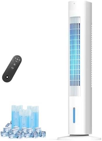 AIRTHRYL 35 Inch Windowless Portable Air Conditioners, Evaporative Air Cooler, 2025 Upgraded Quiet Cooling Fan w/Remote Control