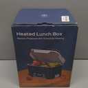 Heated Lunch Box Battery Powered with Automatic Heating, Cordless Heatable Lunchbox for Adults, 1.3L Portable Food Warmer with Insulated Carry Bag