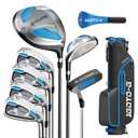 7 Pieces Golf Clubs Set for Men & Women - Right Handed Complete Golf Clubs Full Set Includes Stand Bag with Rain Hood, 1# Driver, 5# Hybrid, 5# 7# 9# PW# Irons and Putter