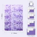 5x7 Purple White Rug Fluffy Living Room Rugs Girls, Plush Soft Fuzzy Area Carpet Non Slip for Bedroom Nursery Kids Girlie Elegant Home Decor Aesthetic