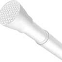 Shower Curtain Rod White Tension Rod 45 to 77 Inch Spring Curtain Shower Rod Non Slip 1pcs for Windows No Drilling Adjustable Tension Rods of Curtain Window Closet Kitchen