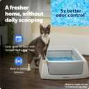 PetSafe ScoopFree Crystal Classic Self-Cleaning Litter Box, Gray