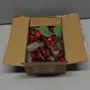 10 Pack Christmas Artificial Berry Twigs for Tree Decoration, DIY Red Berry Stems for Crafts Wreath Garland Ornaments Decor