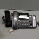 Panasonic 2-Line Corded Phone/Cordless Phone System with 2 Handsets - Answering Machine, Link2Cell, 3-Way Conference, Call Block, Long Range DECT 6.0, Bluetooth - KX-TG9582B (Black)