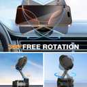 Phone Holder for Car Suction Cup Phone Mount Mag-safe 360 Rotatable Lock[89+LBS Strongest Suction 2800gf Magnetic]Foldable Vacuum Magnetic Phone Stand for iPhone 17 Pro Max/Air/16/Gym/Bathroom Mirror