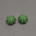Honeydak 2 Pack Toilet Bolt Caps Decorative Cactus Toilet Bolt Screw Covers Cute Ceramic Bathroom Decor Fun Themed Gadgets Bathroom Replacement Parts (Green)
