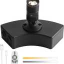 Zoomable Spot Lights Indoor, Wireless 3300mAh Rechargeable Spotlight, Uplights Indoor with Remote Dimmable, 3CCT & Timer, Uplighting for Accent Lighting, Plant, Tree, Artwork,Pictures (1 Pack)