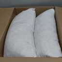 HWY 50 Cream White Lumbar Pillow Covers 12x20 Inch Pack of 2, Soft Chenille Decorative Throw Pillow Covers Farmhouse for Couch Sofa Living Room Bed