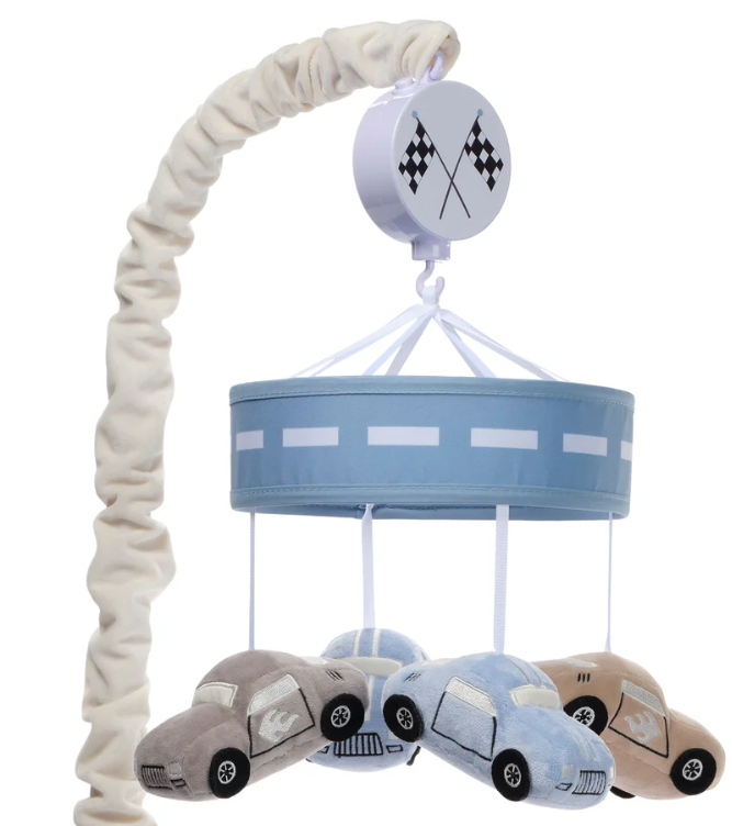 Little Racer Musical Car/Transportation Baby Crib Mobile Soother Toy