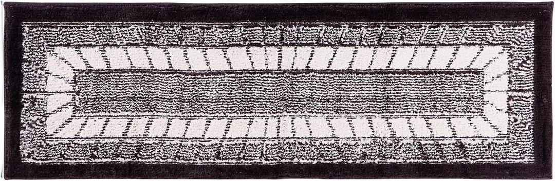 Better Trends Radiance Collection 20" x 60" Runner Kitchen Rug in Brown