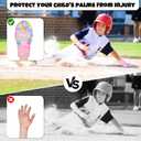 Sliding Mitt, Baseball Sliding Mitt for Youth Girls, Baseball Softball Sliding Glove with Elastic Compression Strap, Universal Right or Left Hand
