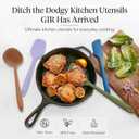 GIR: Get It Right 5 Piece Silicone Ultimate Kitchen Utensils Set - Ladle, Spatula, Flip, Spoon & Spoonula - Non-Toxic Cooking Utensils for Nonstick Cookware, Cooking and Baking - Mediterranean
