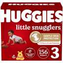 Baby Diapers Size 3 (16-28 lbs), 156ct, Huggies Little Snugglers, White