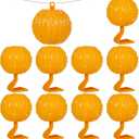 Qualirey 10 Set Sticky Fruit Fly Trap Balls Adhesive Fungus Gnat Sticky Balls for Plants Fly Catching Indoor Outdoor Garden Kitchen Gnat Flying Insects Traps (Orange)
