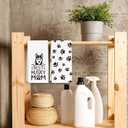 Best Husky Mom Towels Dish Towels Dishcloth, Dog Mom Gifts for Women Dog Lovers, Cute Dog Husky Decor for Kitchen Bathroom Home, 16 x 24 Farmhouse Decoration Hand Towels Set of 2. (068)