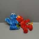Official Sesame Street Plush 8" Suitable from Birth (Elmo and Cookie Monster Set)
