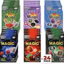 Playkidz 24 Packs of Magic Trick for Kids - Party Favors Magic Set with Over 15 Tricks Each, Made Simple, Magician Pretend Play, Birthday, Indoor/Outdoor Fun Games