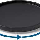 VERTORGAN Lazy Susan Organizer for Kitchen,Bamboo Turntable for Cabinet,Pantry,Vanity,SmallBlack