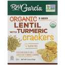 2 x RW GARCIA Organic Lentil Turmeric Crackers, 5.5 OZ (5.5 Ounce (Pack of 1))