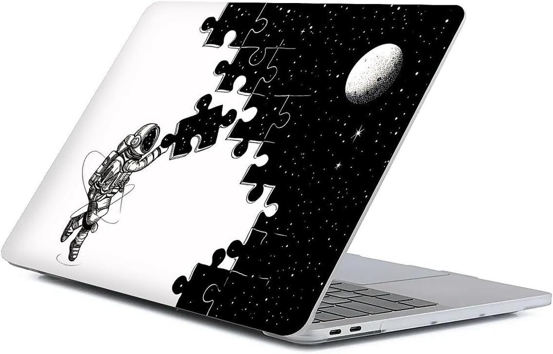 Compatible with MacBook Air 13 inch Case 2020 2021 M1 A2337 A2179 A1932, Plastic Hard Shell Case for Mac Air 13 with Touch ID (2018-2021) - Space Puzzle