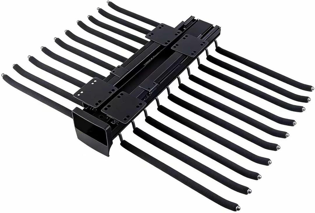 Pull Out Trousers Rack 20 Arms Steel Pull Out Pants Rack Double Row Sliding Pants Hanger Pants Rack for Closet Pull-Out Load 35lbs Sizes Installation Depths are L 17.7in, h 4.33 in w 24.8in in.