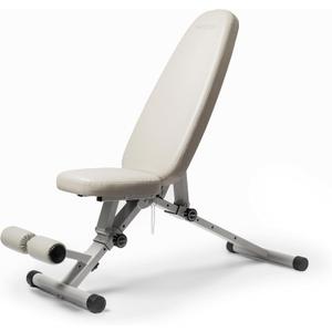 Fitness Bench, Adjustable, Collapsible, Comfortable, and Luxurious Home Gym Bench for Strength Training (Sandstone)