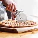 KitchenAid Classic Pizza Wheel with Sharp Blade For Cutting Through Crusts, Pies and More, Built In Finger Guard for Safety and Comfort Grip to Protect Fingers, Dishwasher Safe, 9-Inch, Black