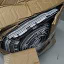 Garvee Outdoor Rug 10x20 Waterproof Reversible Foldable Plastic Straw Grey