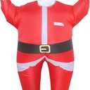 Inflatable Santa Claus Costume for men Xmas Santa Suit Blow Up Costume Adult Christmas Suit